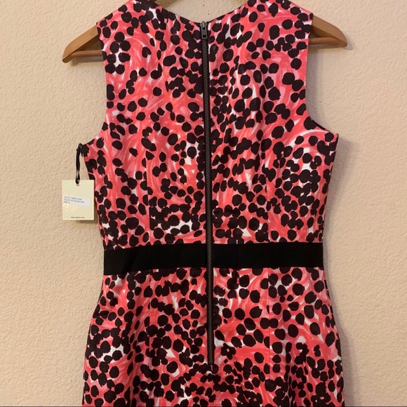 Milly of New York Pink Black BLOSSOM PINK Dress 6 - Picture 12 of 14